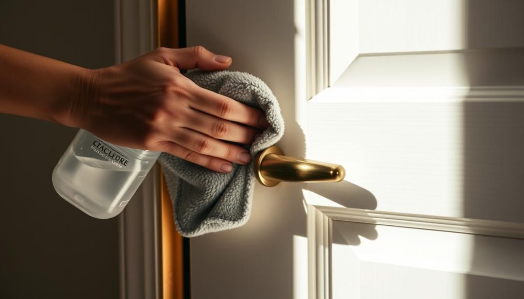 quick-start door cleaning