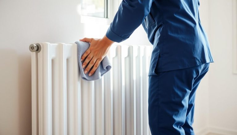 · clean and wipe radiators